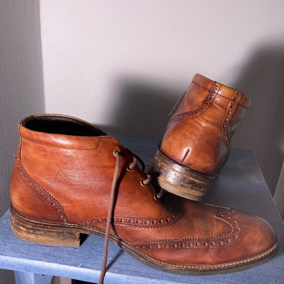 Cole Haan Genuine Leather Wingtip Boots William 10 main image 6
